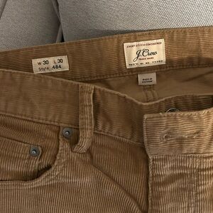 J. Crew Men's 484 slim fit Tan Corduroy Pants